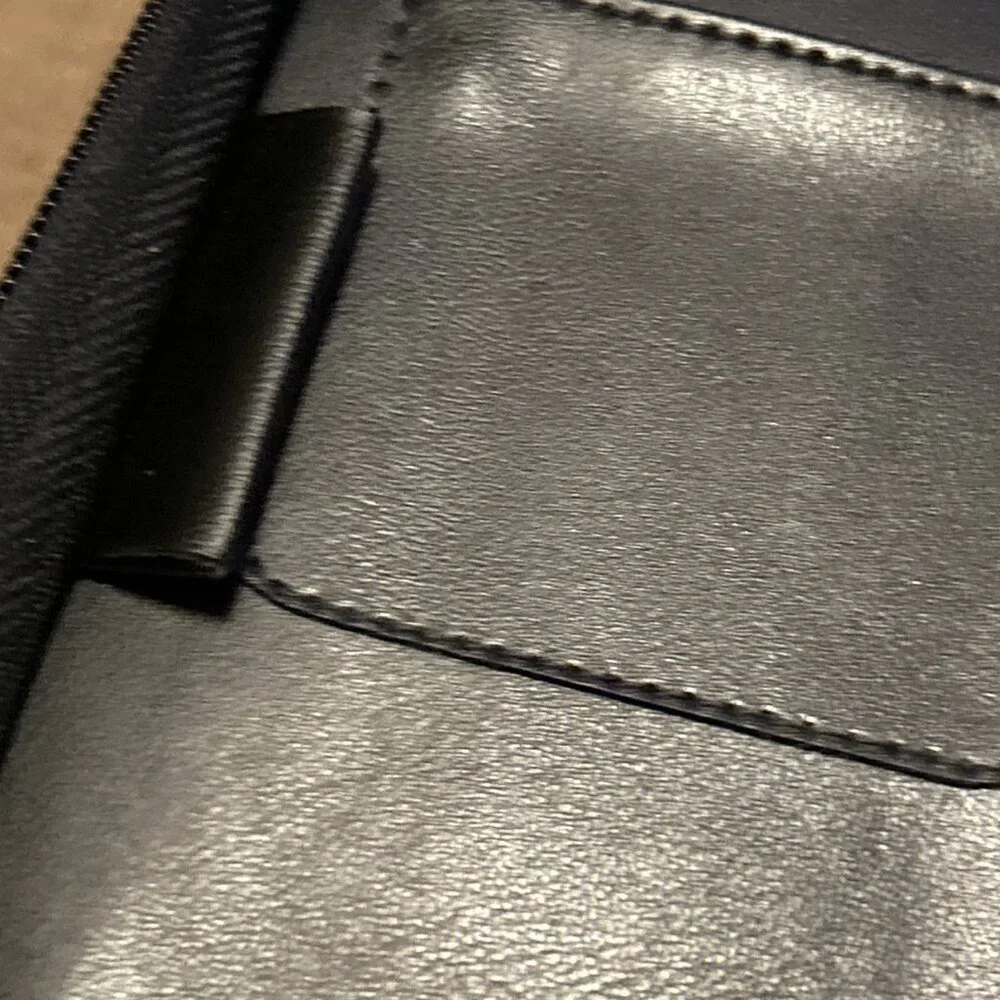 Leather Day Runner Classic Edition Planner 3-Ring Binder Black W/paper Vintage